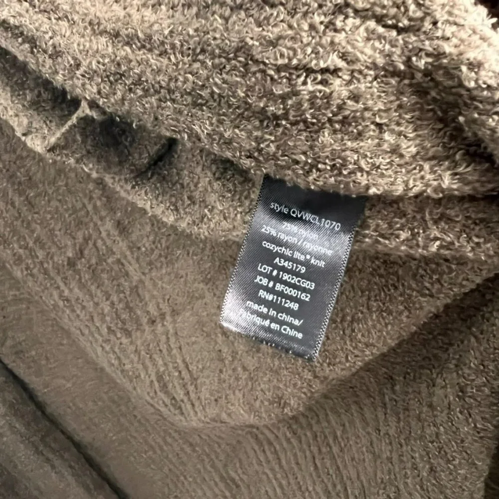 BAREFOOT DREAMS CozyChic Lite Catalina Long Cardigan Olive Green - Picture 4 of 8